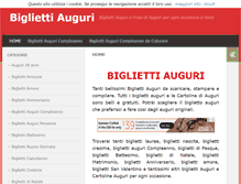 Tablet Screenshot of bigliettiauguri.org